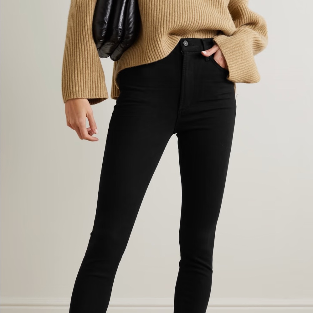 Sz 28 Citizens Of Humanity “Chrissy” Black Skinny Jeans High-Rise Stretch